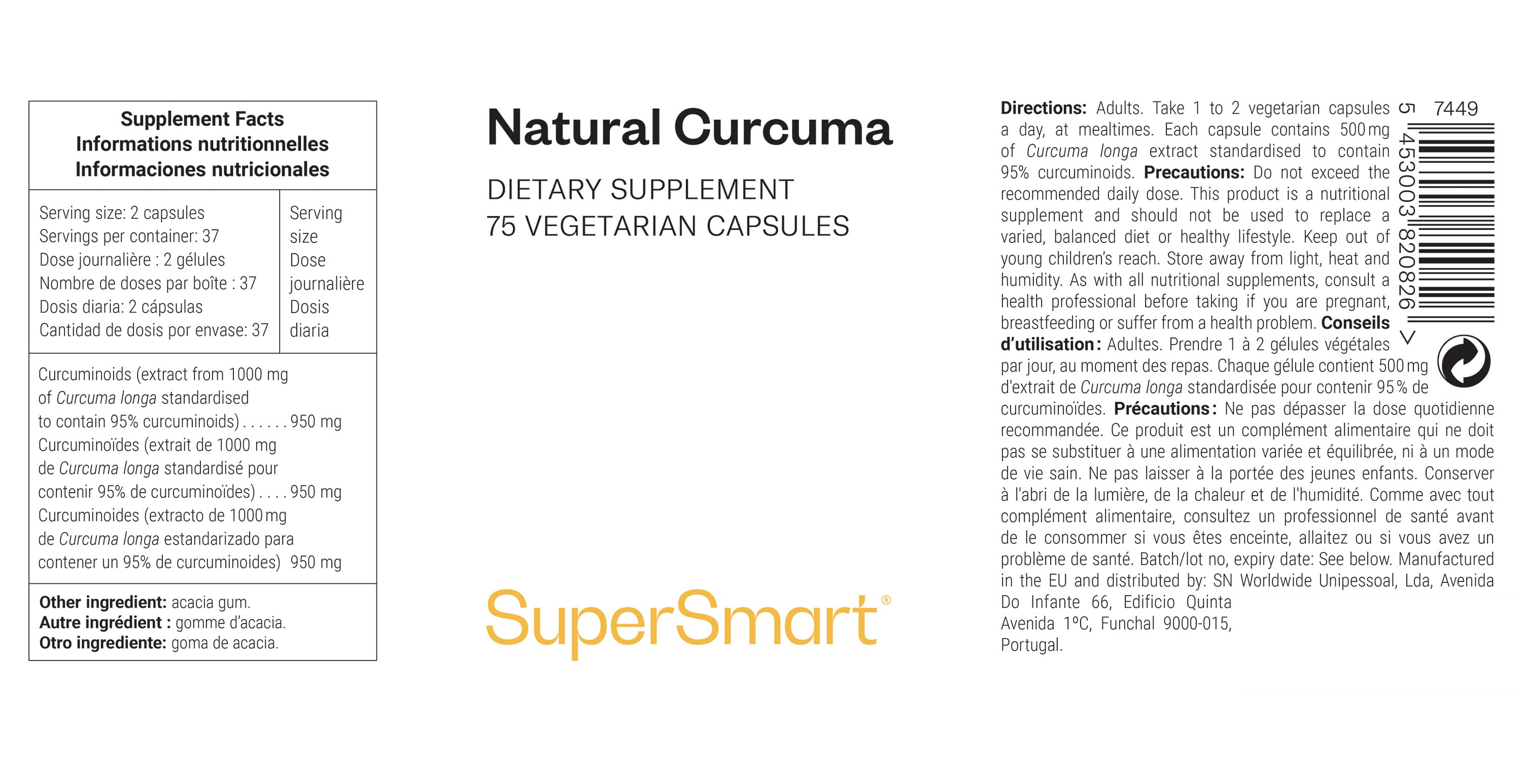 Complemento Alimenticio de Curcumina 