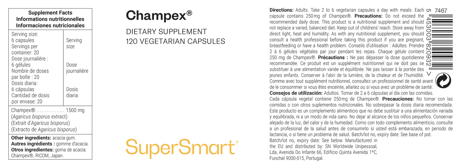 Champex® dietary supplement to reduce body odors