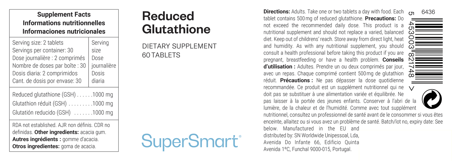 Glutatião Reduzido suplemento alimentar antioxidante