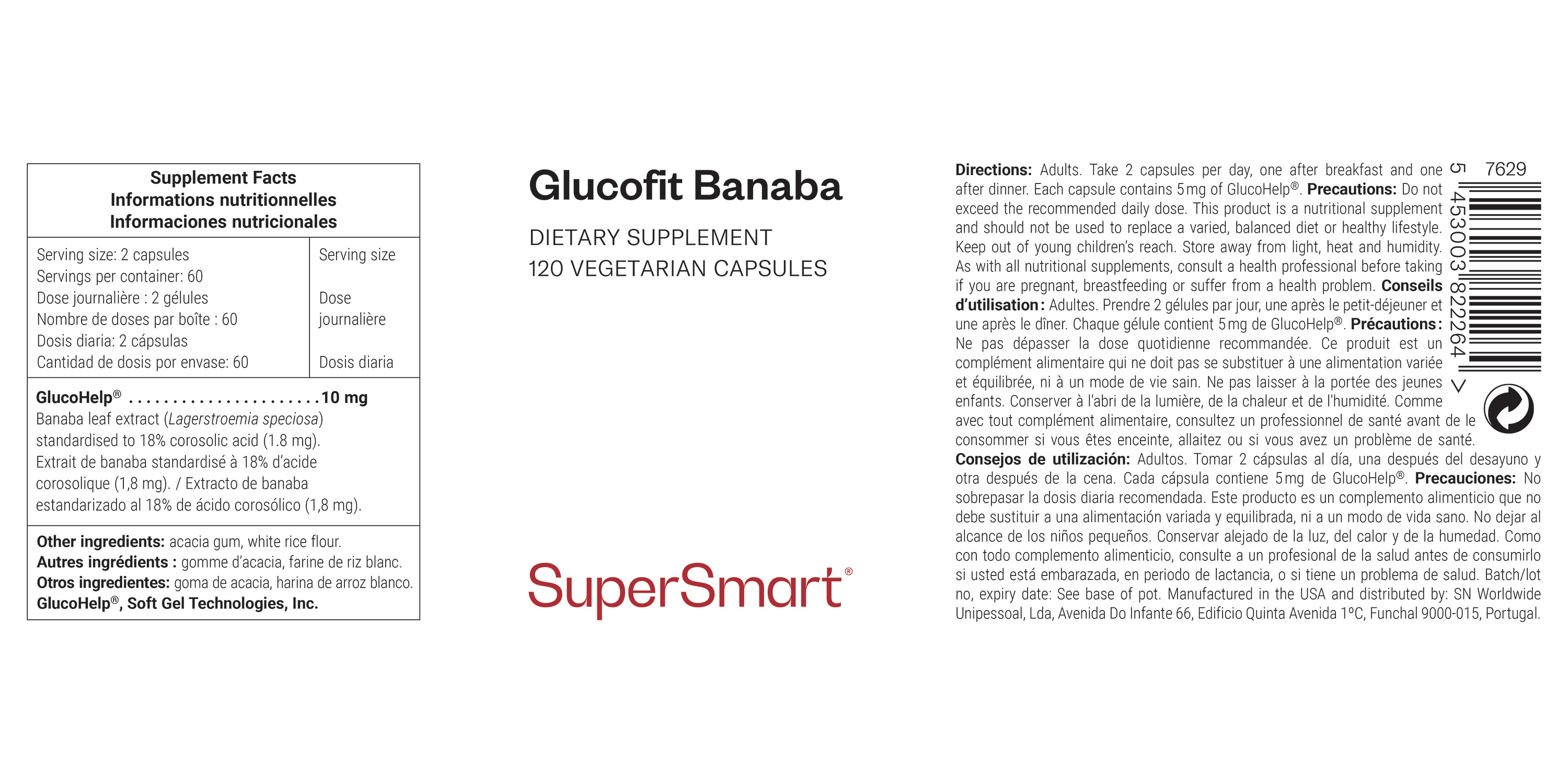 Glucofit ™ dietary supplement, contributes for blood sugar control