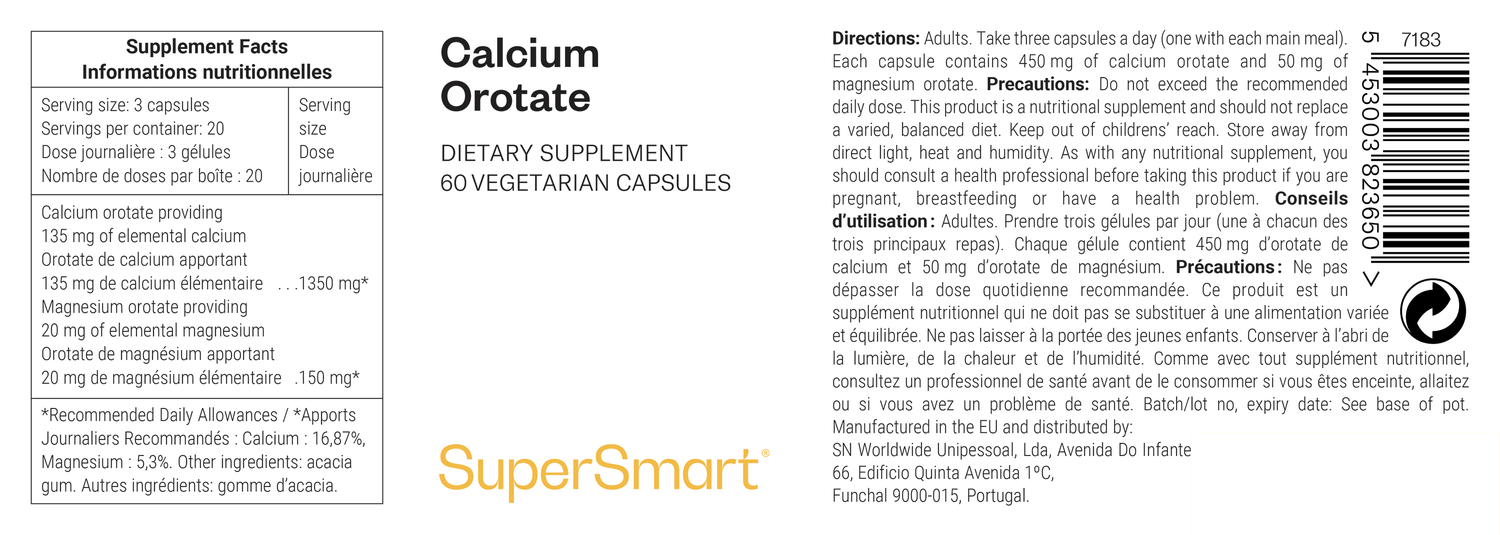 Calcium Orotate dietary supplement
