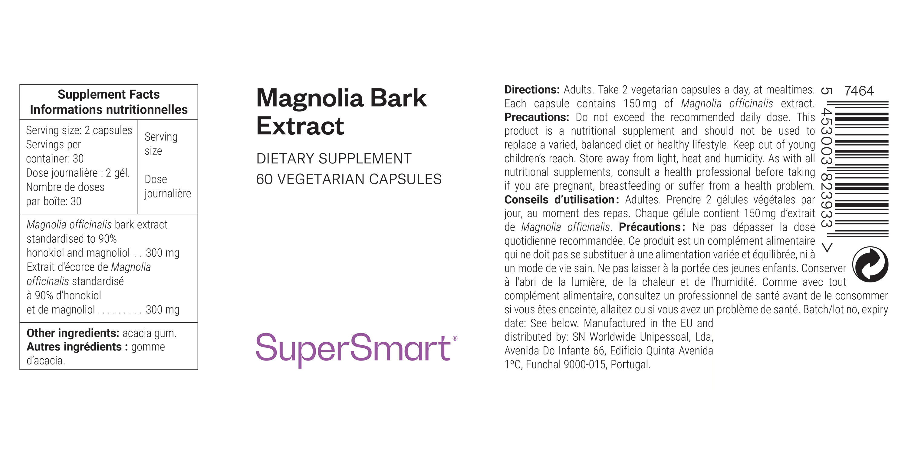 Nahrungsergänzungsmittel aus Magnolia