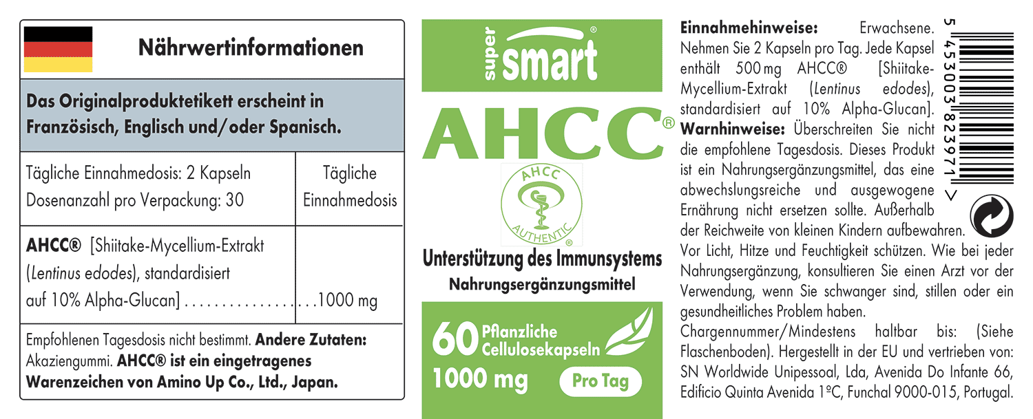 AHCC ShiitakePilz Nahrungsergänzungsmittel Bewertungen