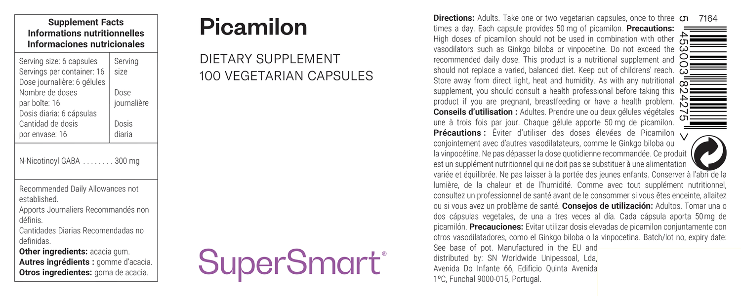 Picamilon - Anti-Stress Supplement with GABA and Vitamin B3