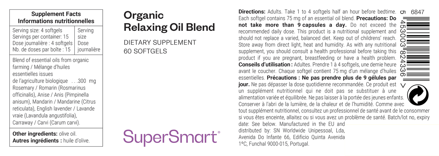 Organic Relaxing Oil Blend Supplement