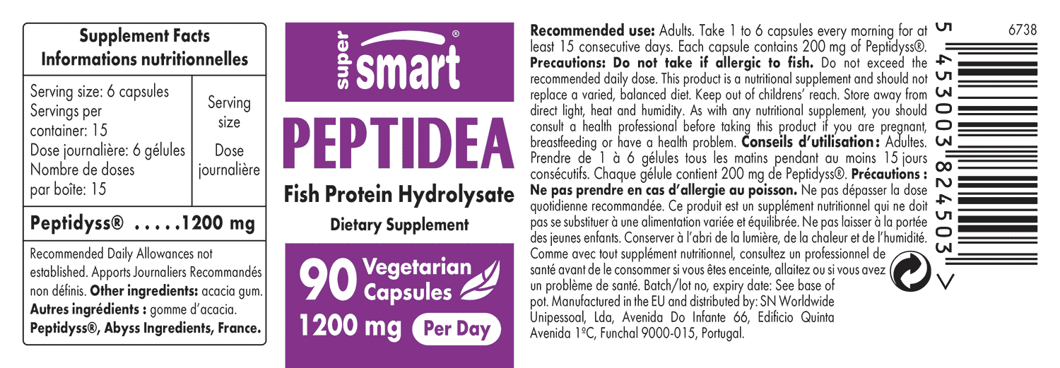 Peptidea® 200 mg + Stress & slaap - Supersmart.com Peptidea® 200 mg + Stress & slaap - Supersmart.com