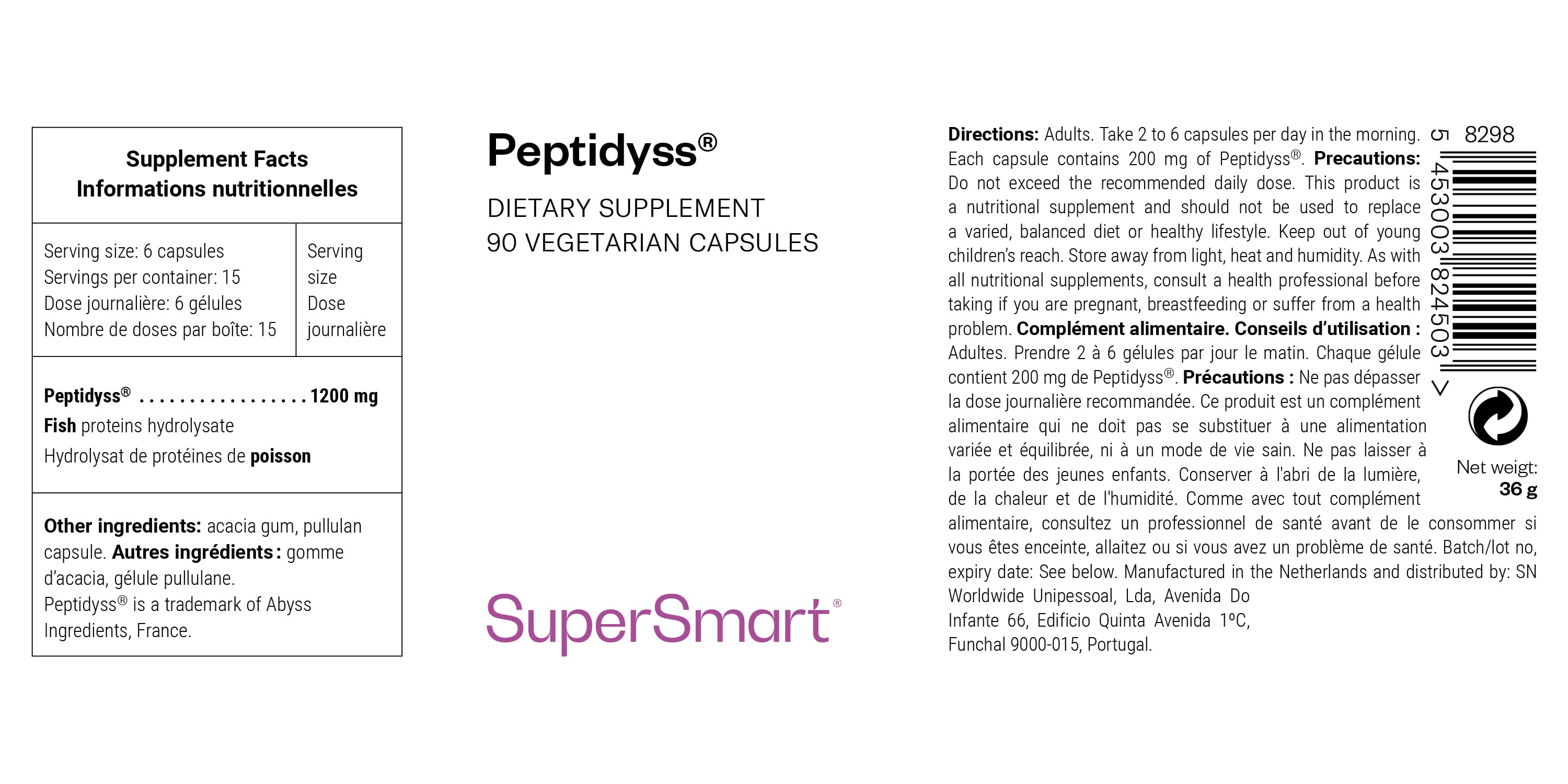 Complemento Alimenticio Peptidyss®