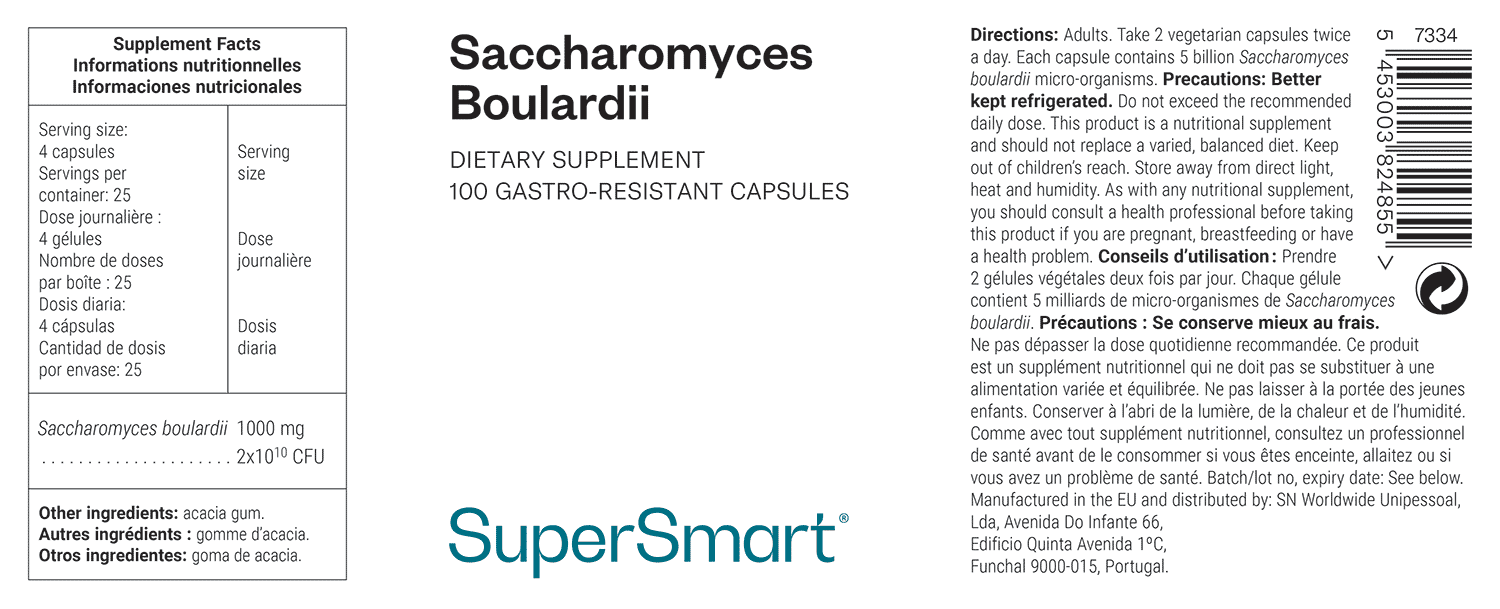 Saccharomyces Boulardii 250mg Capsules Probiotics for Diarrhea