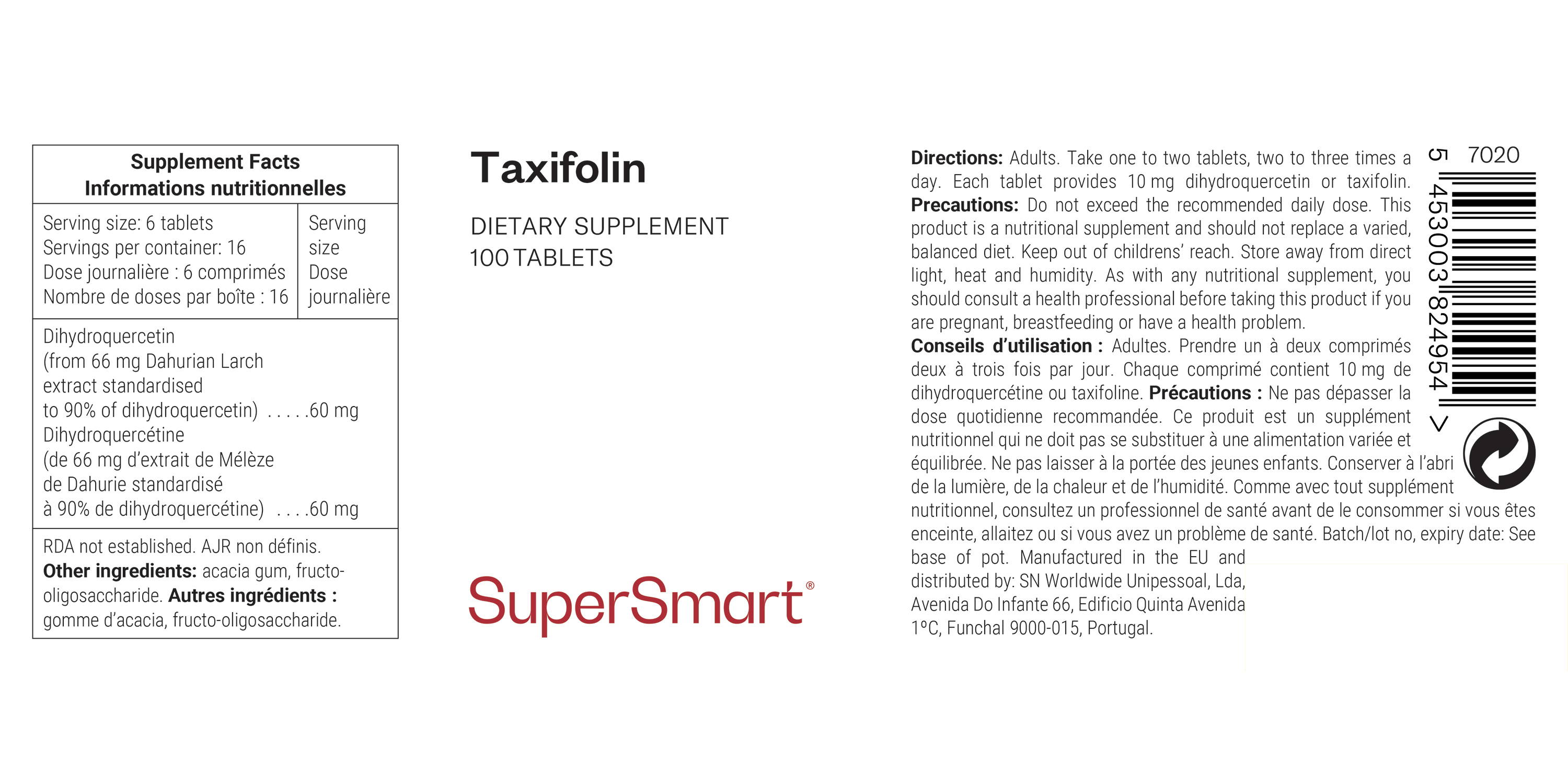 Taxifolin: Natural Dietary Supplement containing taxifolin – Effects ...