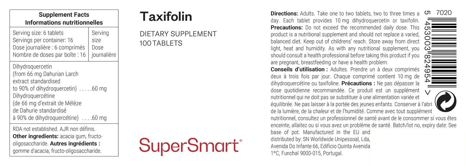 Taxifolin supplement for the circulation