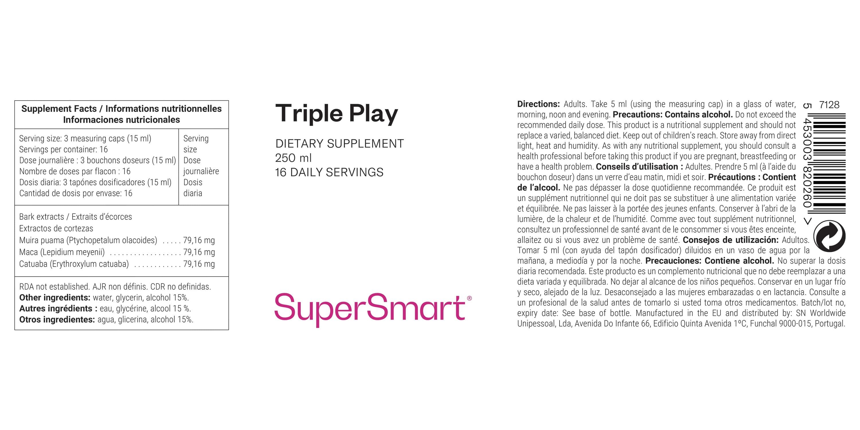 Complément Alimentaire Aphrodisiaque Triple Play
