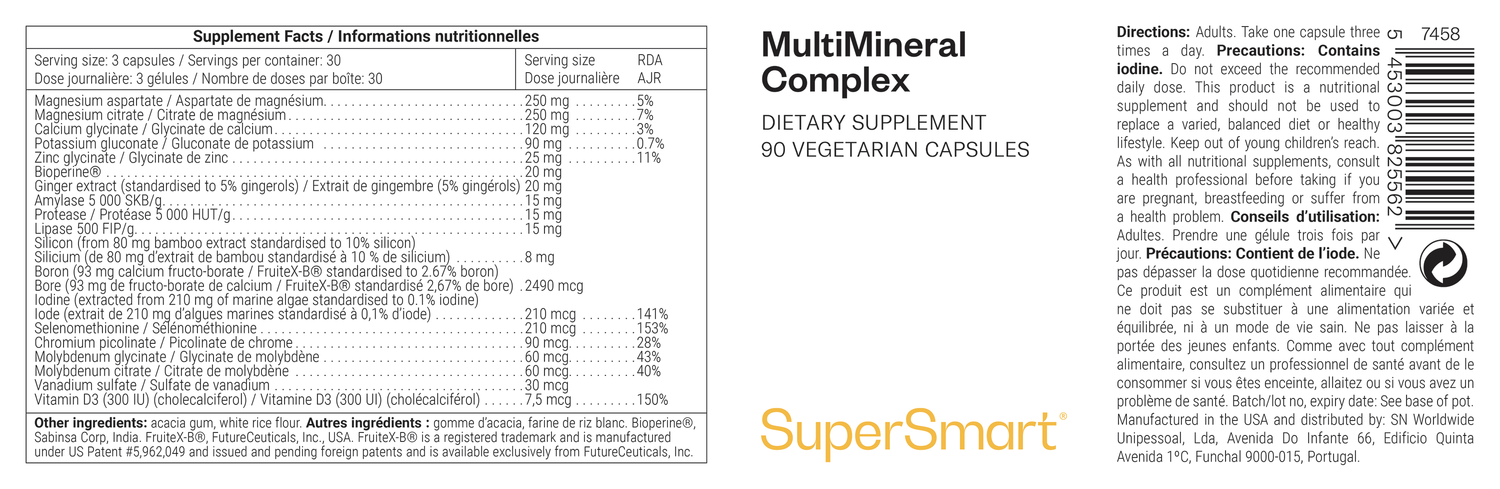Multivitamines Bunkell - 26 Vitamines & Minéraux - Capsules - Fabriqué En France - Date 02/2027