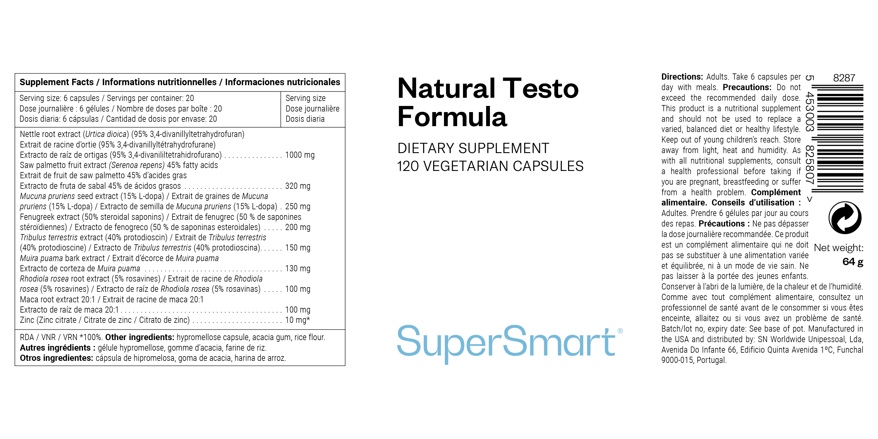 Potenciador natural de testosterona 