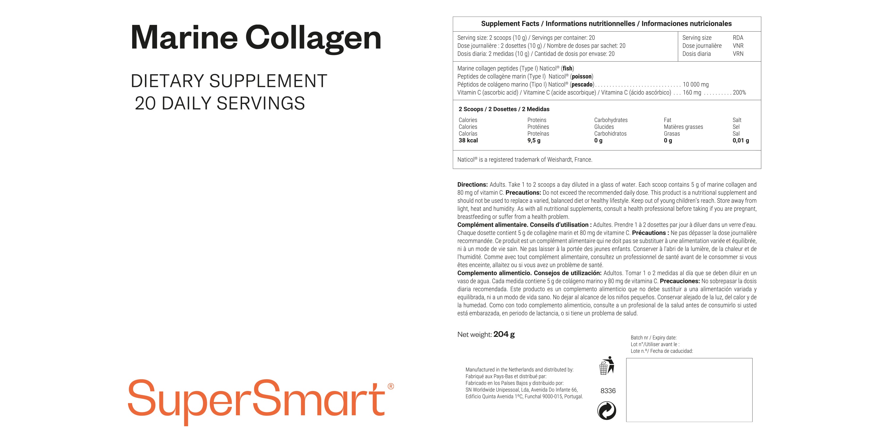 Hydrolysed Marine Collagen Powder