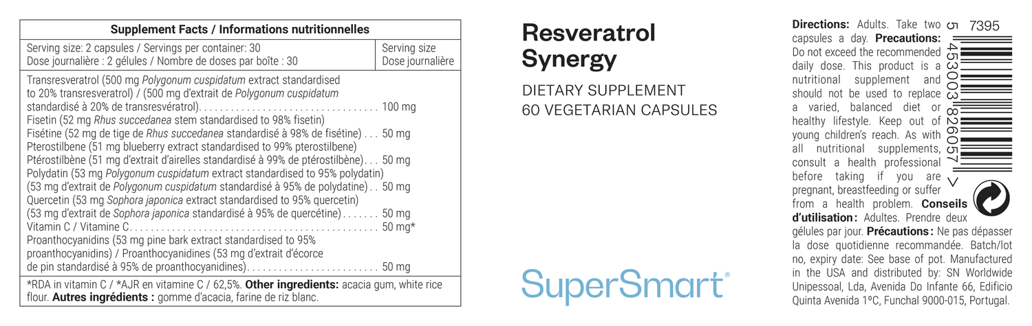 Resveratrol Synergy Nahrungsergänzungsmittel