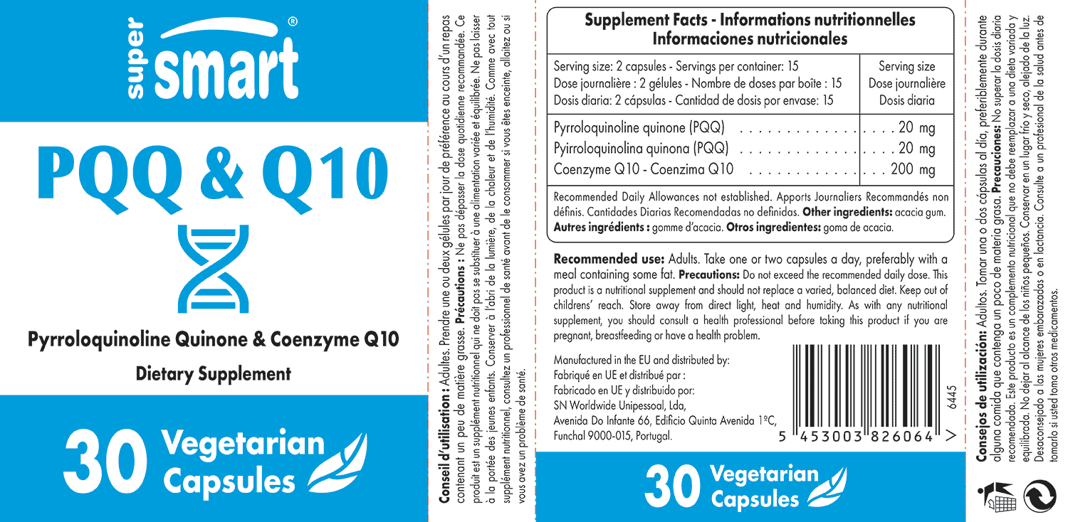 PQQ et Q10 | Complément de PQQ et de CoQ10