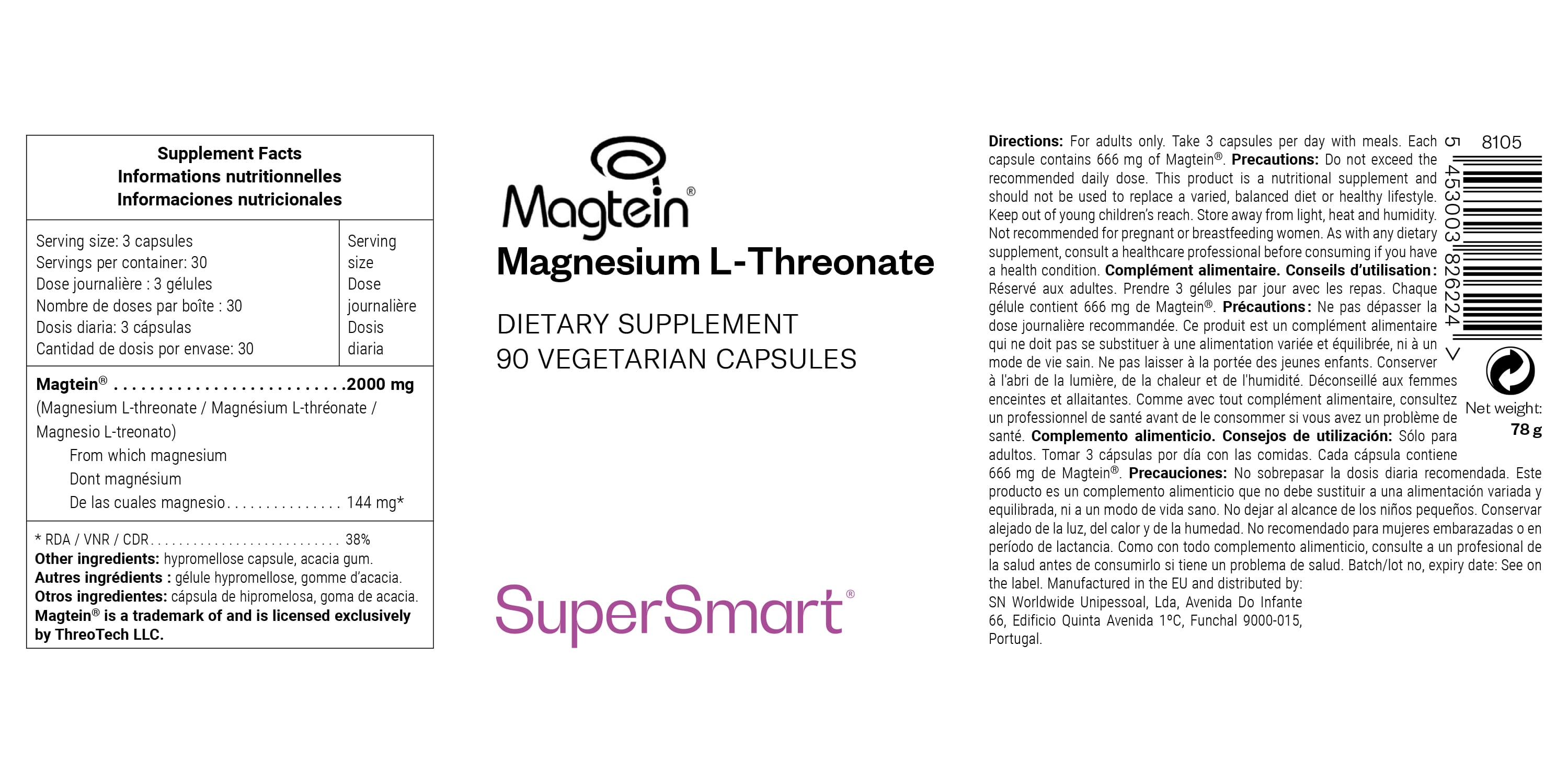 Complemento de magnesio para el cerebro 