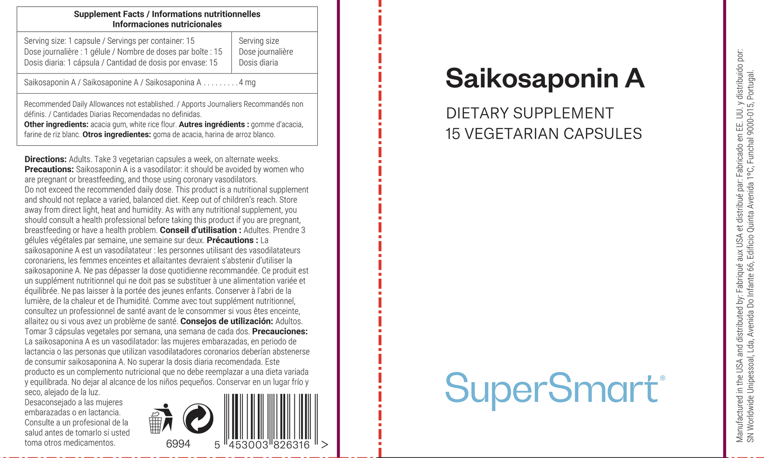 Saikosaponin A Supplement