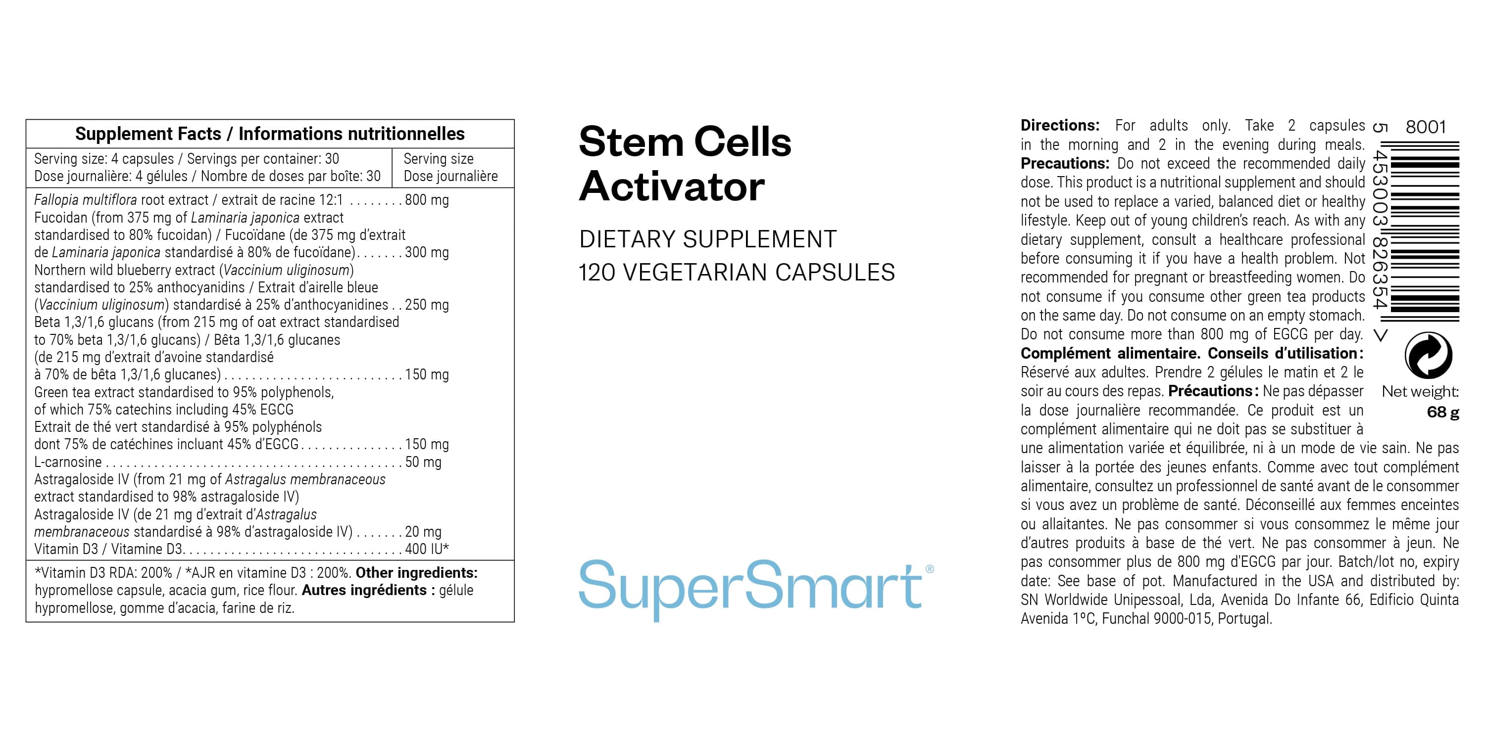 Complement Activator Activateur Cellules Souches, Anti-Âge | Stem Cells Activator