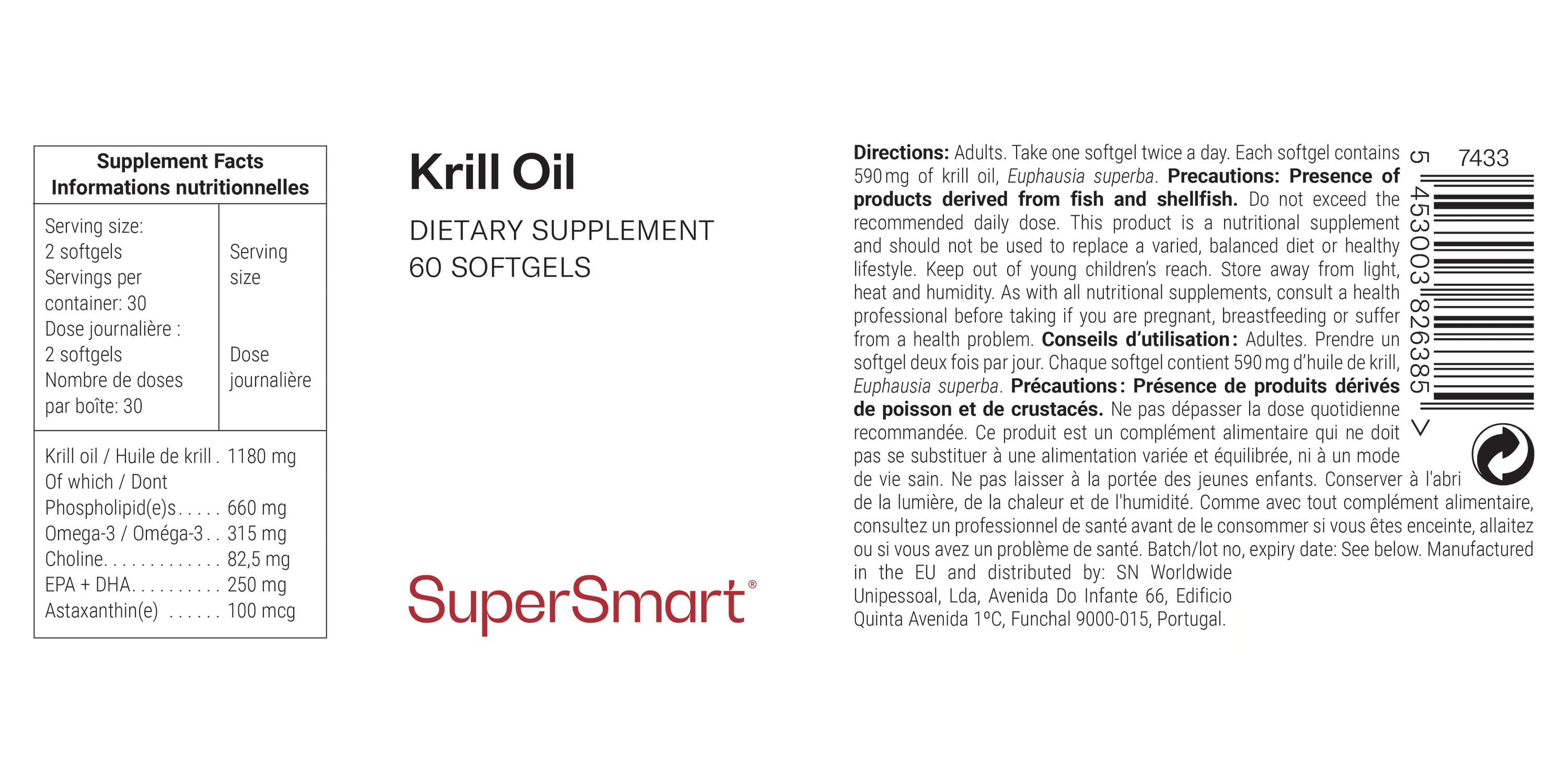 Supplément d'huile de krill