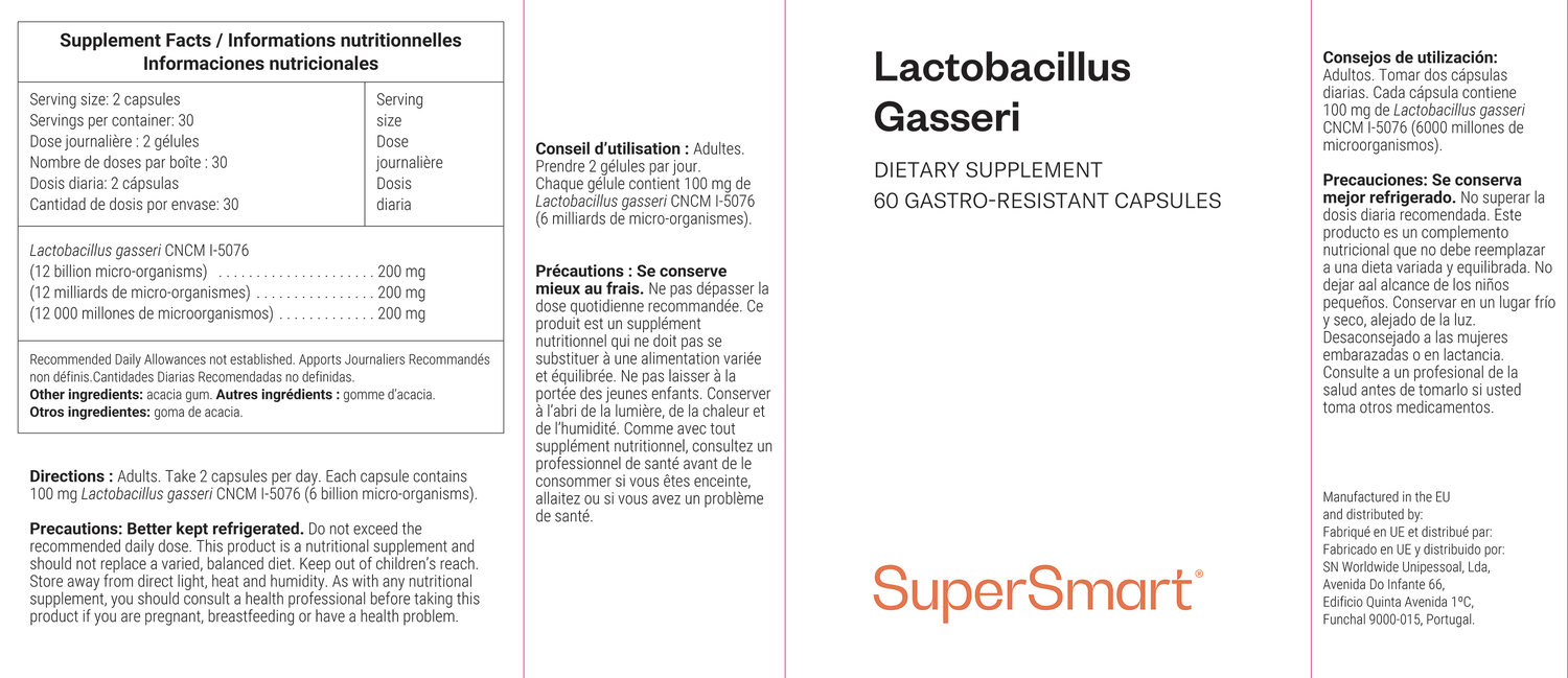 Suplemento de Lactobacillus Gasseri