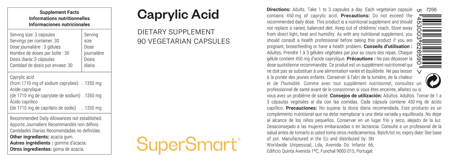 Caprylic Acid AntiFungal Supplement to Fight Infections