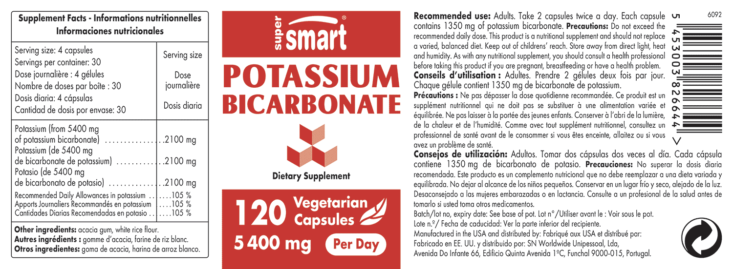 Bicarbonate de Potassium Complément Alimentaire Bienfaits & Posologie