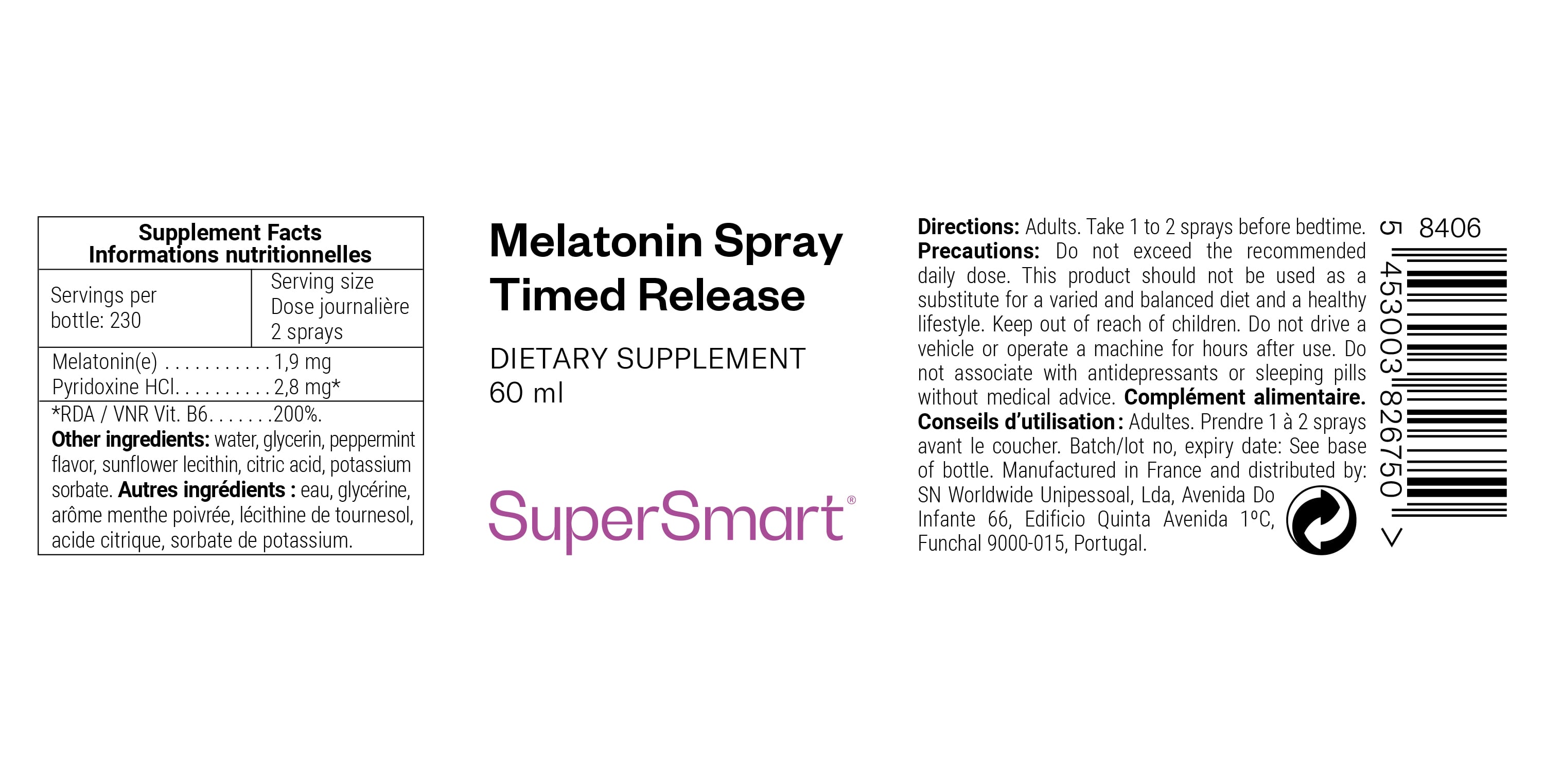 Melatonin Spray Timed Release