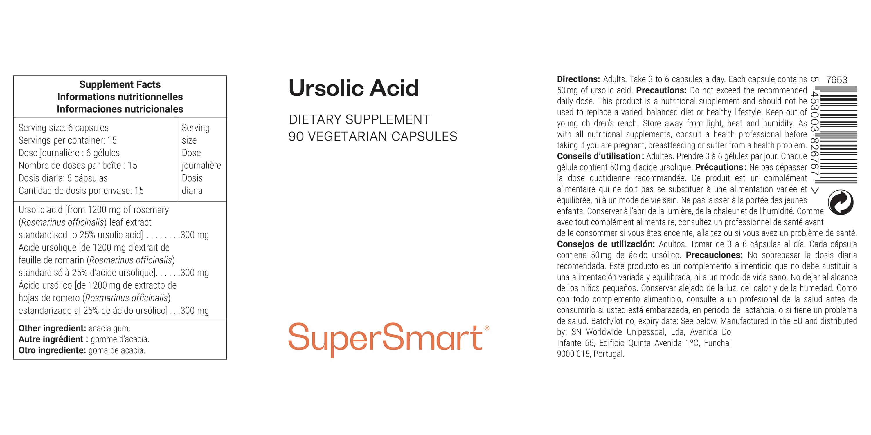 Complément alimentaire d’acide ursolique