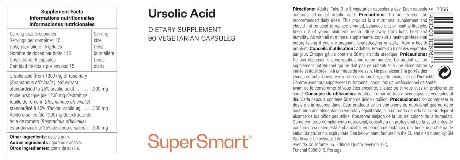 Suplemento dietético de ácido ursólico