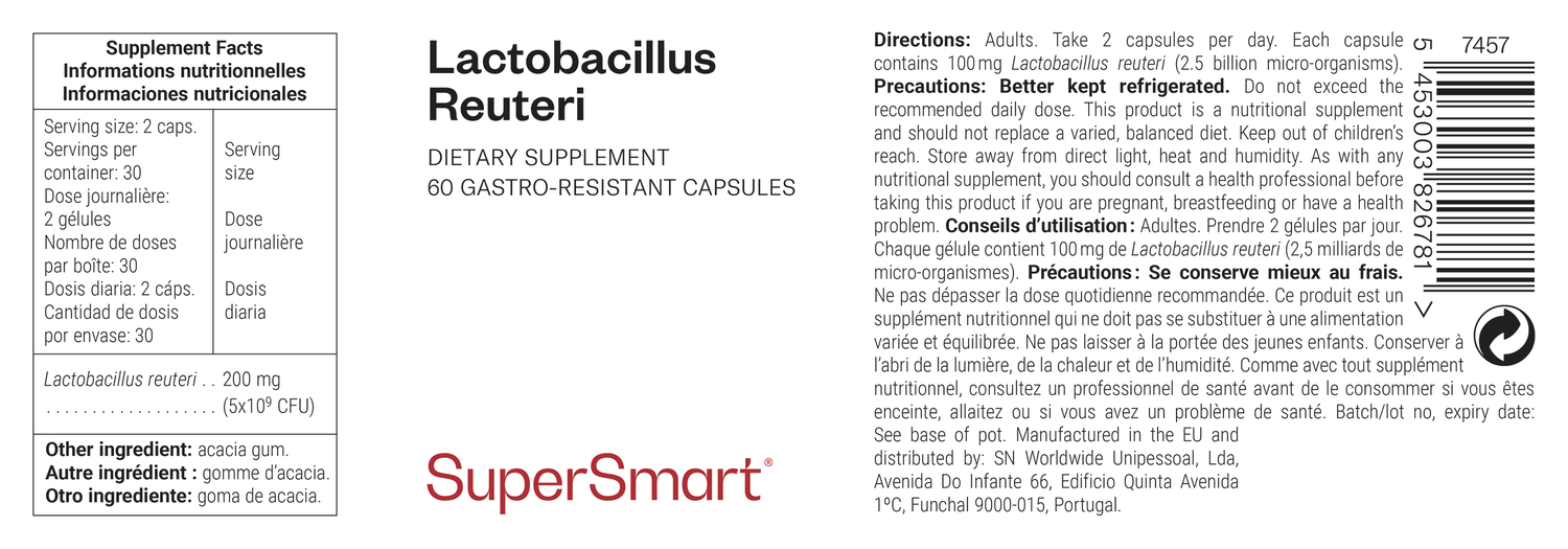 Supplement van Lactobacillus reuteri voor het hart en de vertering
