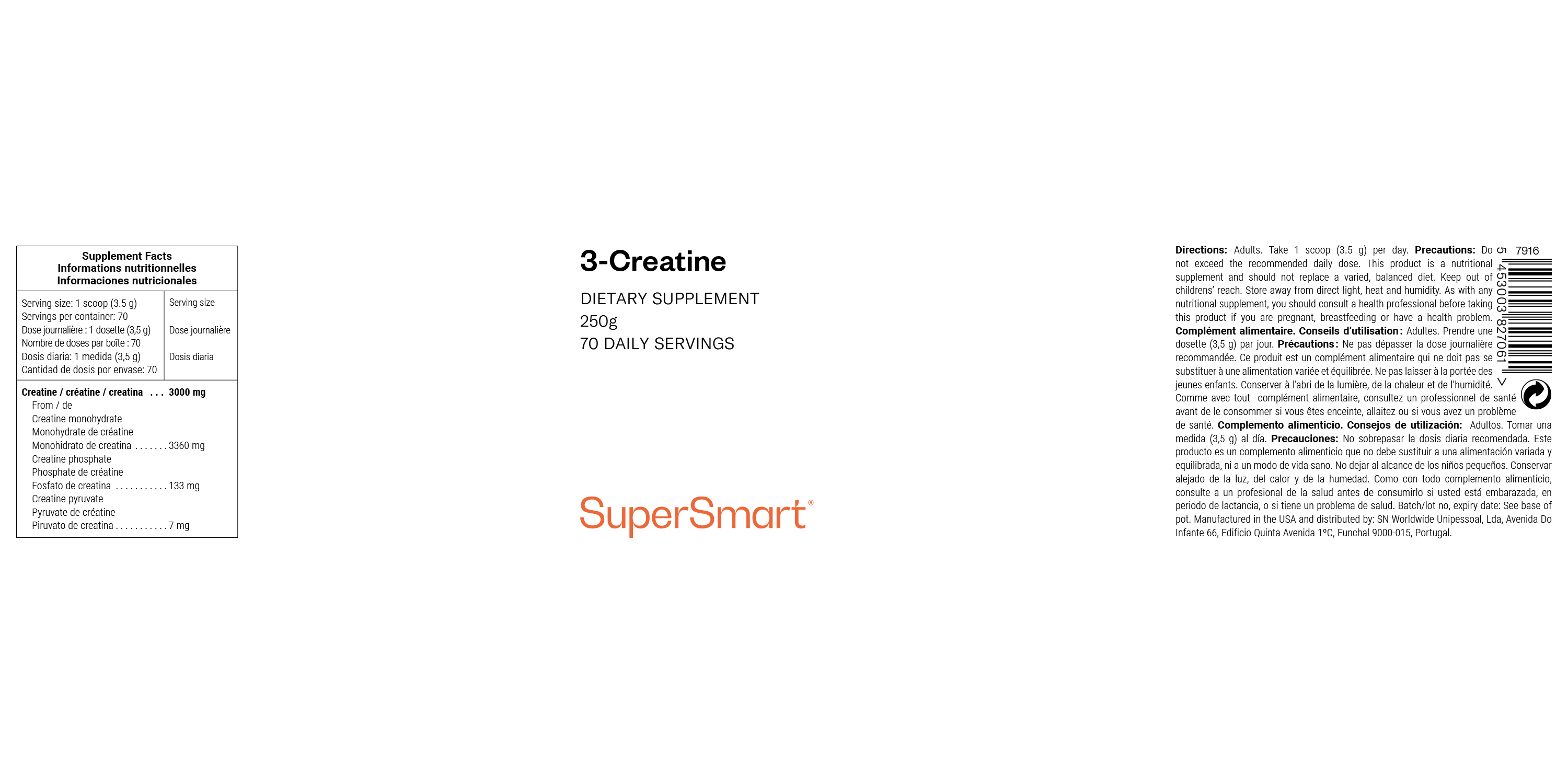 3 Creatine Integratore