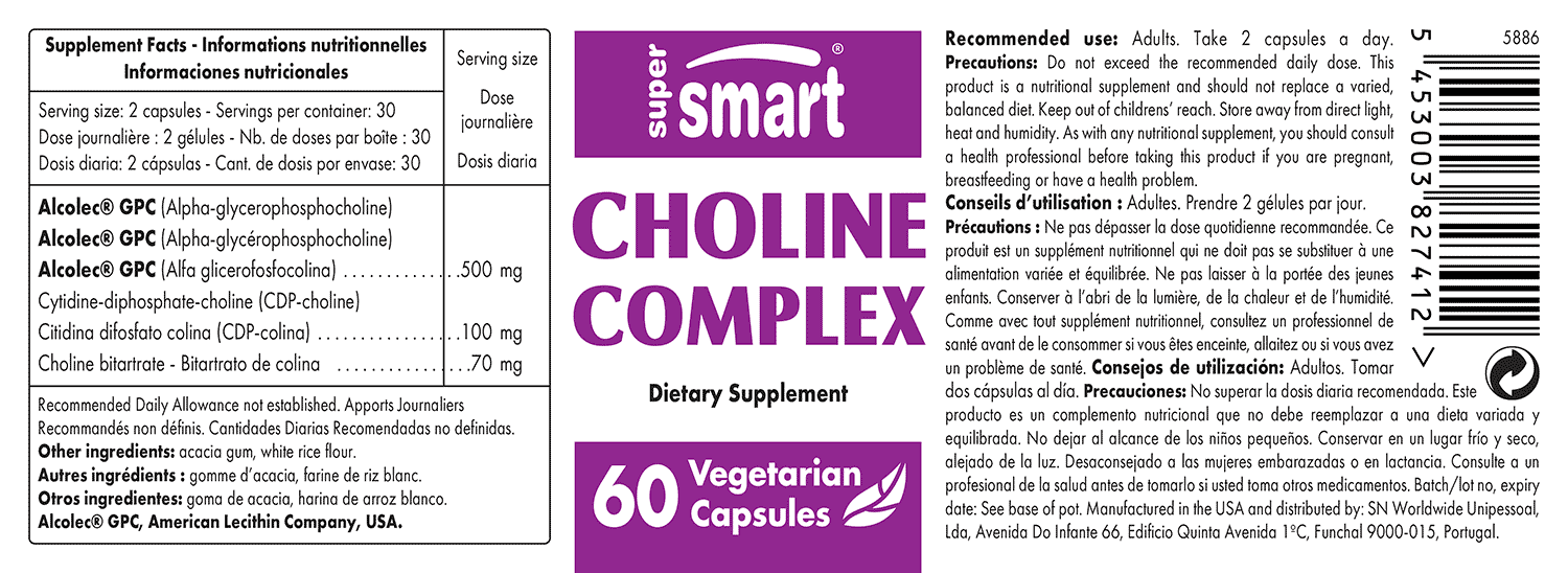 Choline Complex Complément de Bitartrate de choline et de CDP Choline