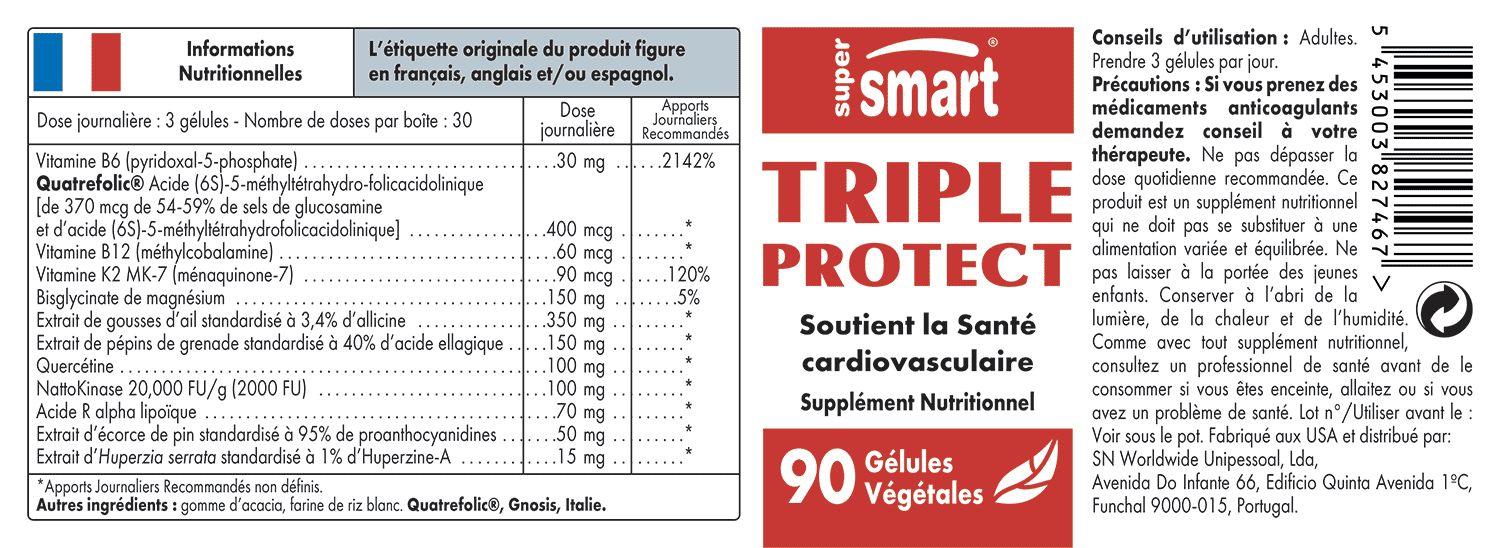 Triple Protect | Complément Alimentaire Cardio Vasculaire