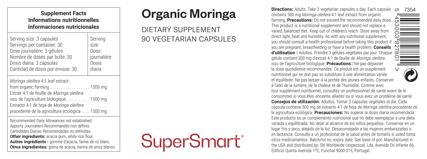 Organic Moringa leaf extract