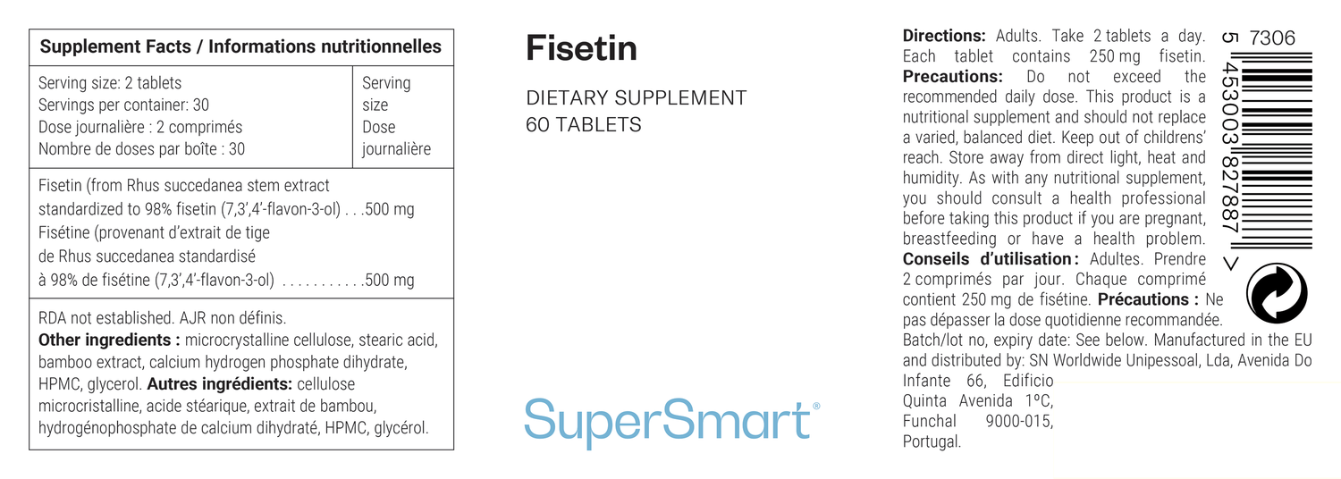 Senolytisches FisetinErgänzungsmittel Starke Dosierung