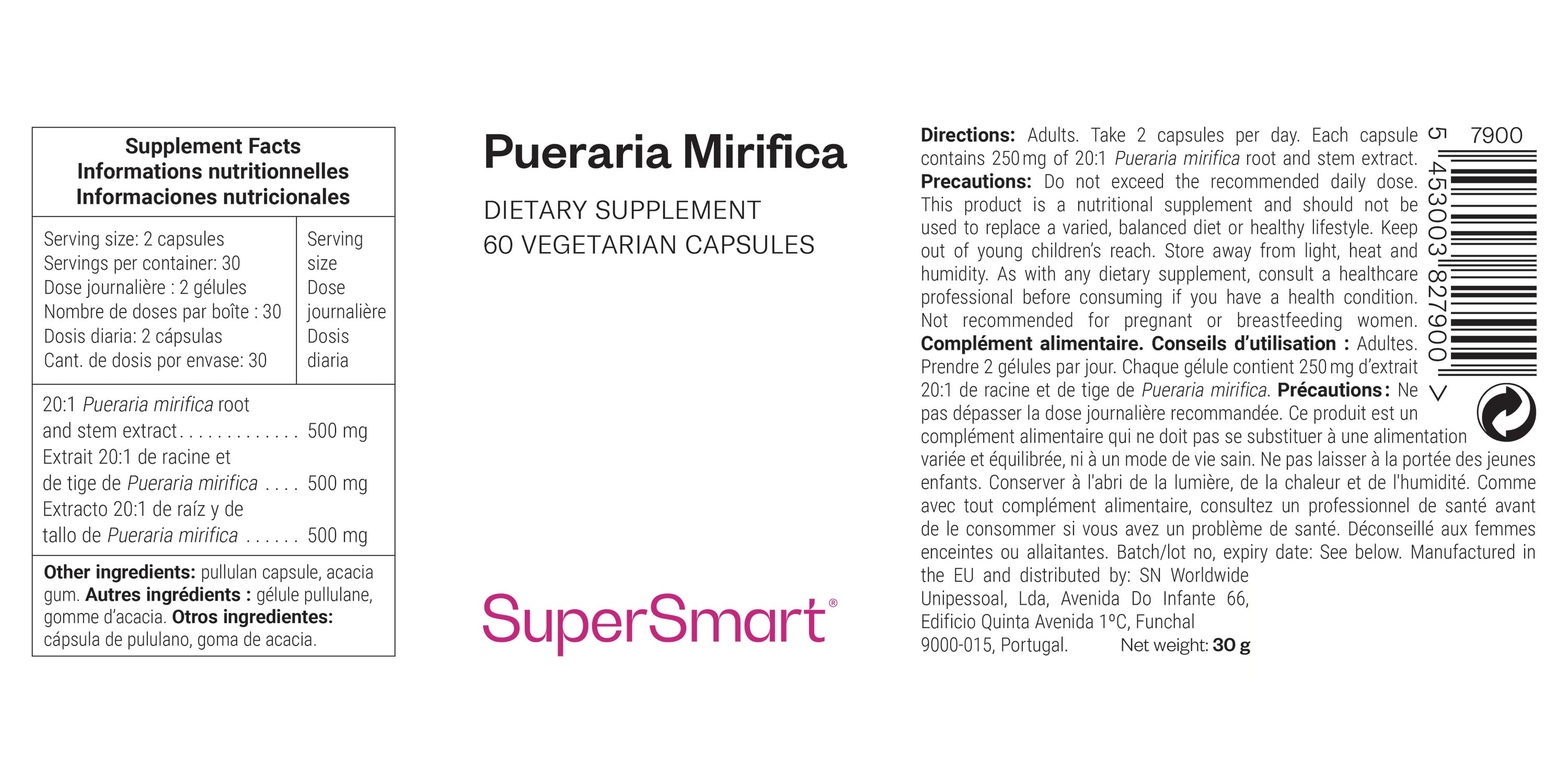 Pueraria Mirifica Supplement