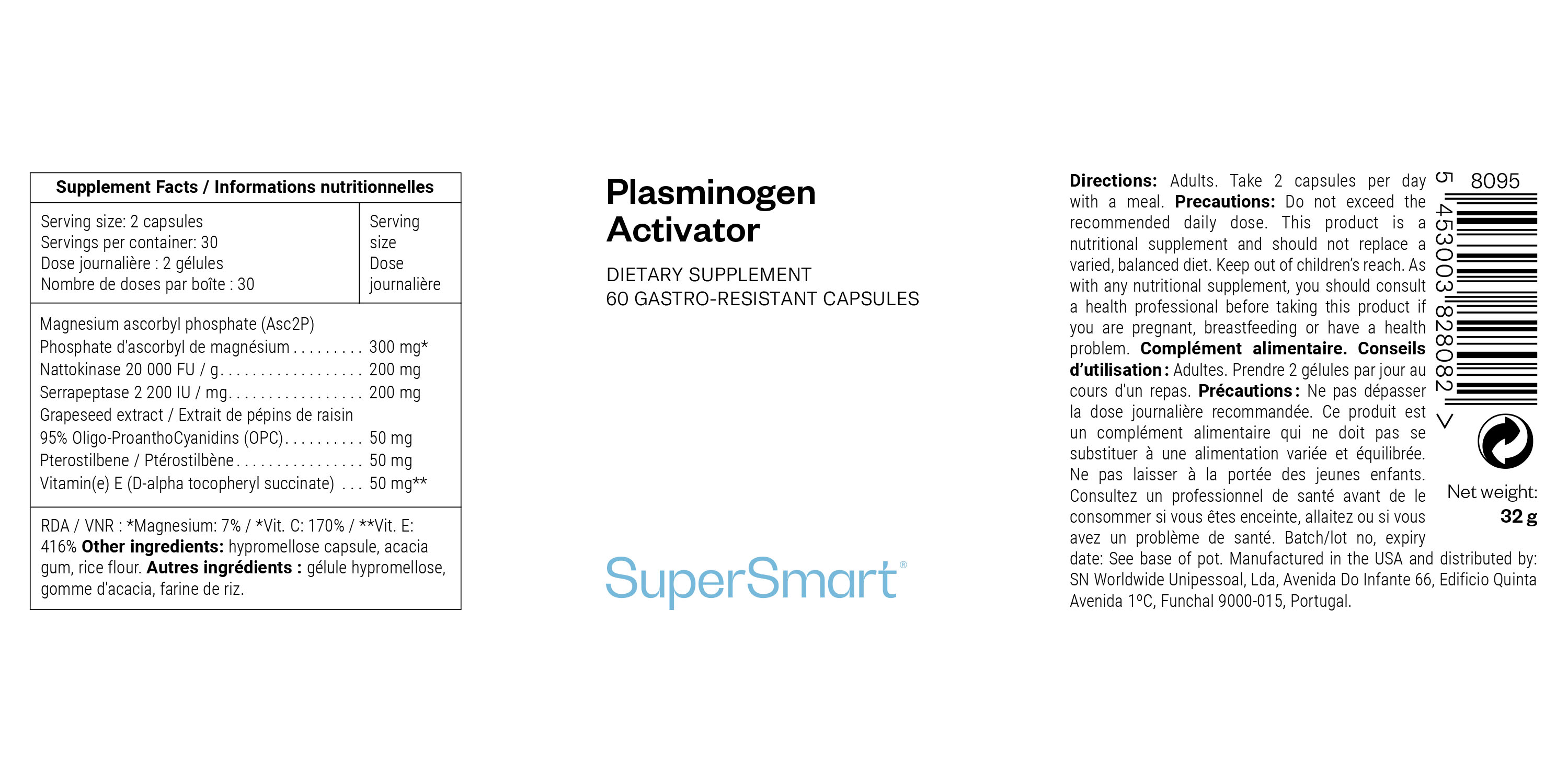 Suplemento alimentar para a saúde arterial e a longevidade