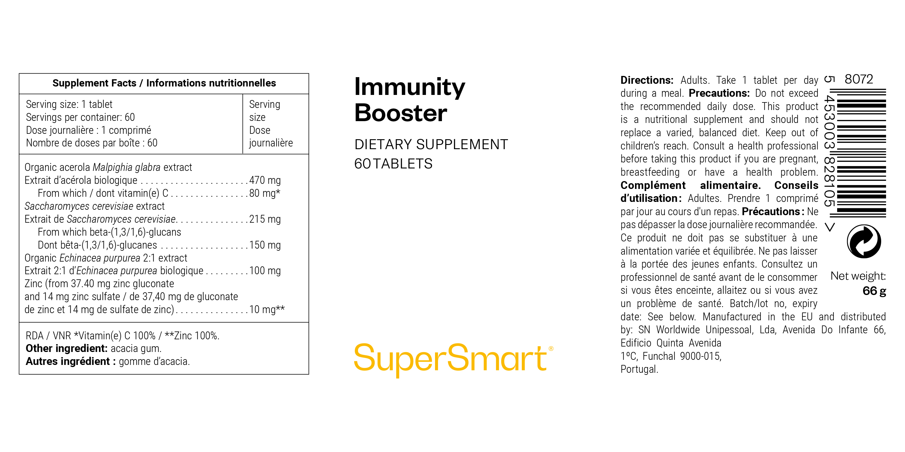 Echinacea supplement for boosting the immune system