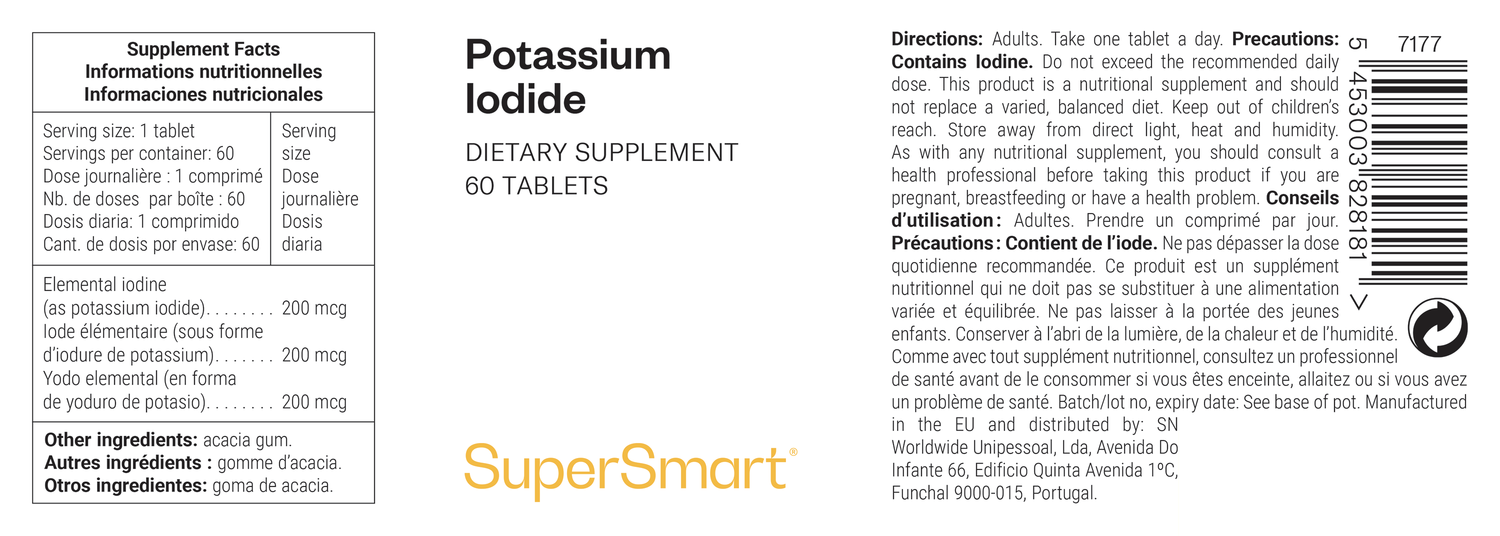 Comprimidos de iodeto de potássio ou iodo estável