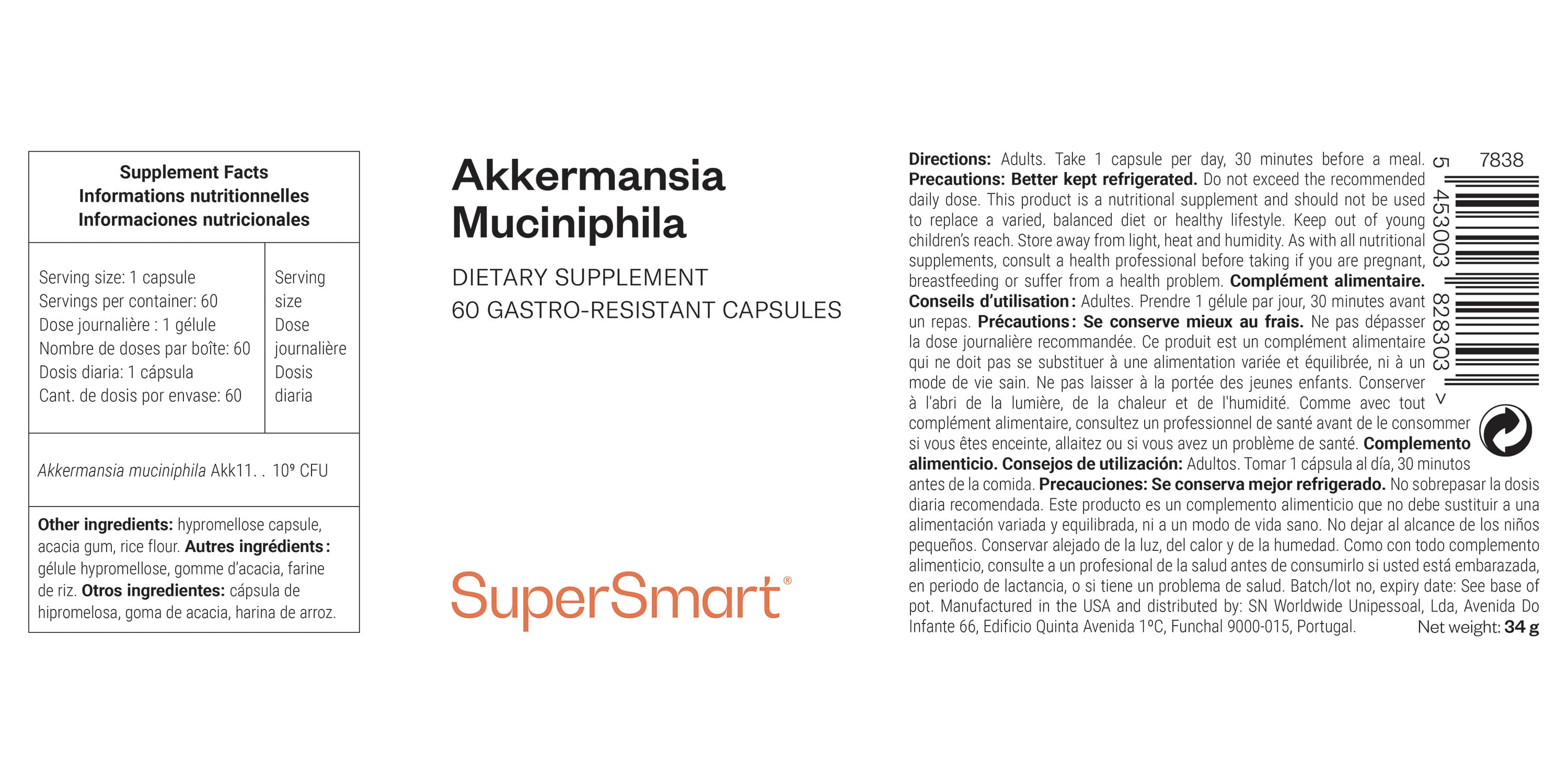 Probiotique Akkermansia Muciniphila