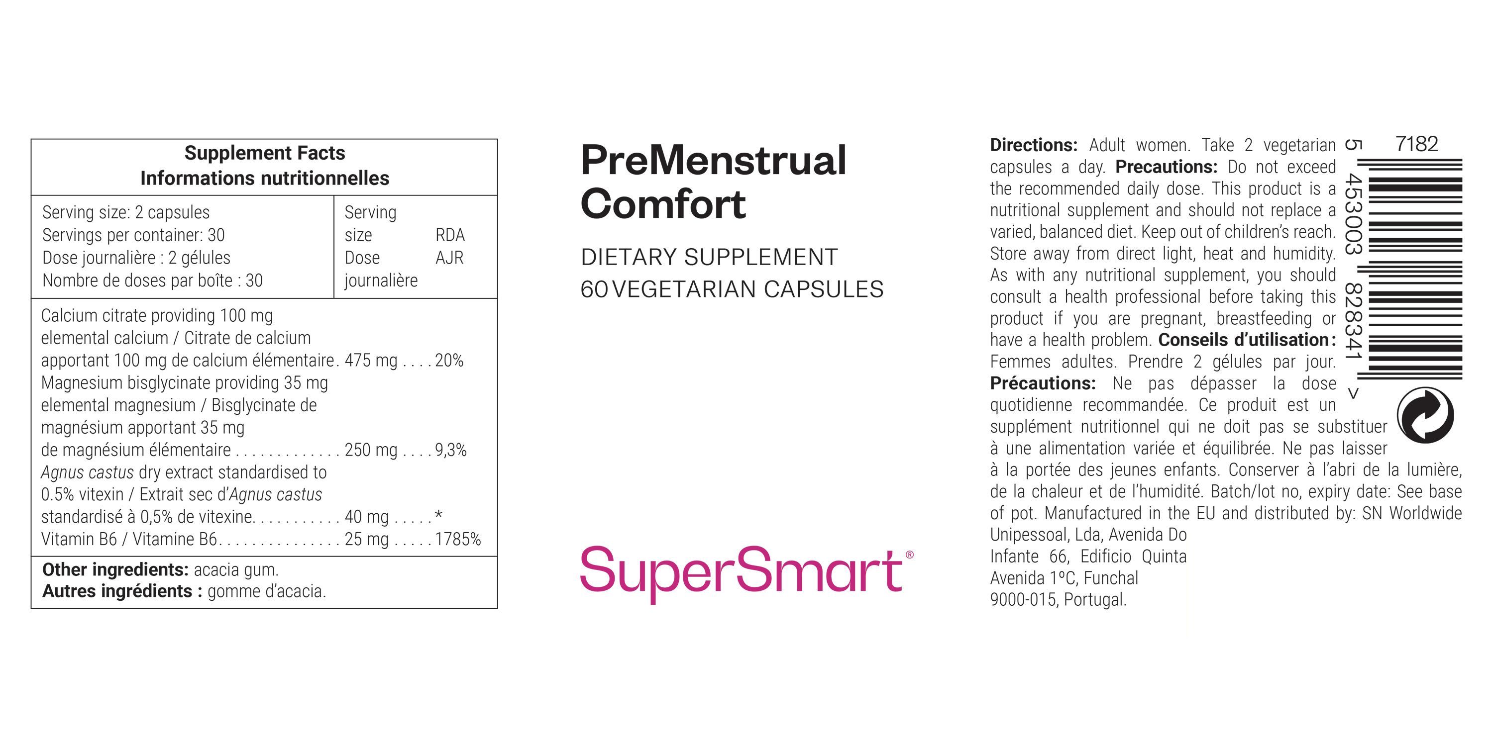Voedingssupplement voor PMS 