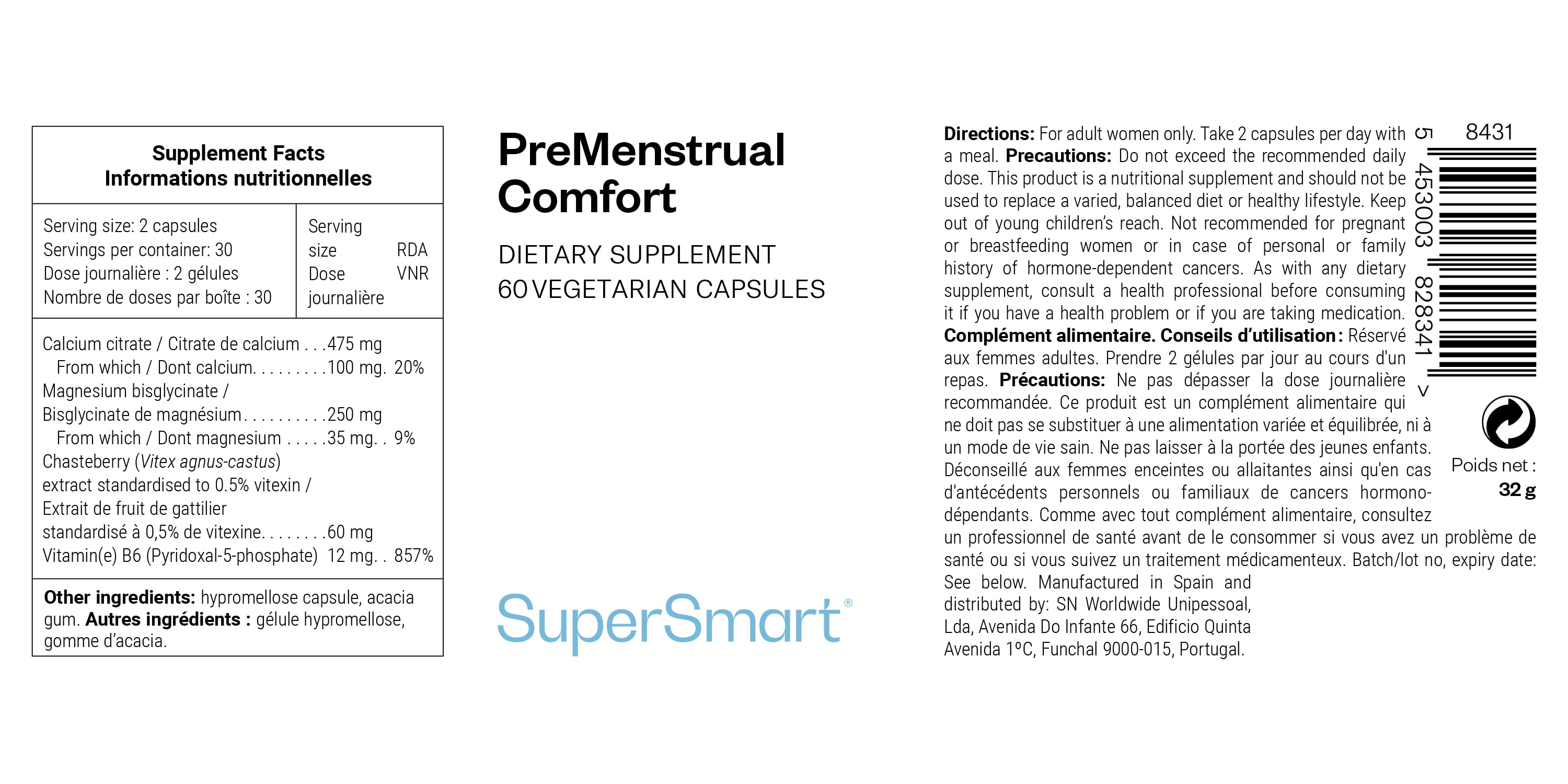 Suplemento alimentar para a PMS