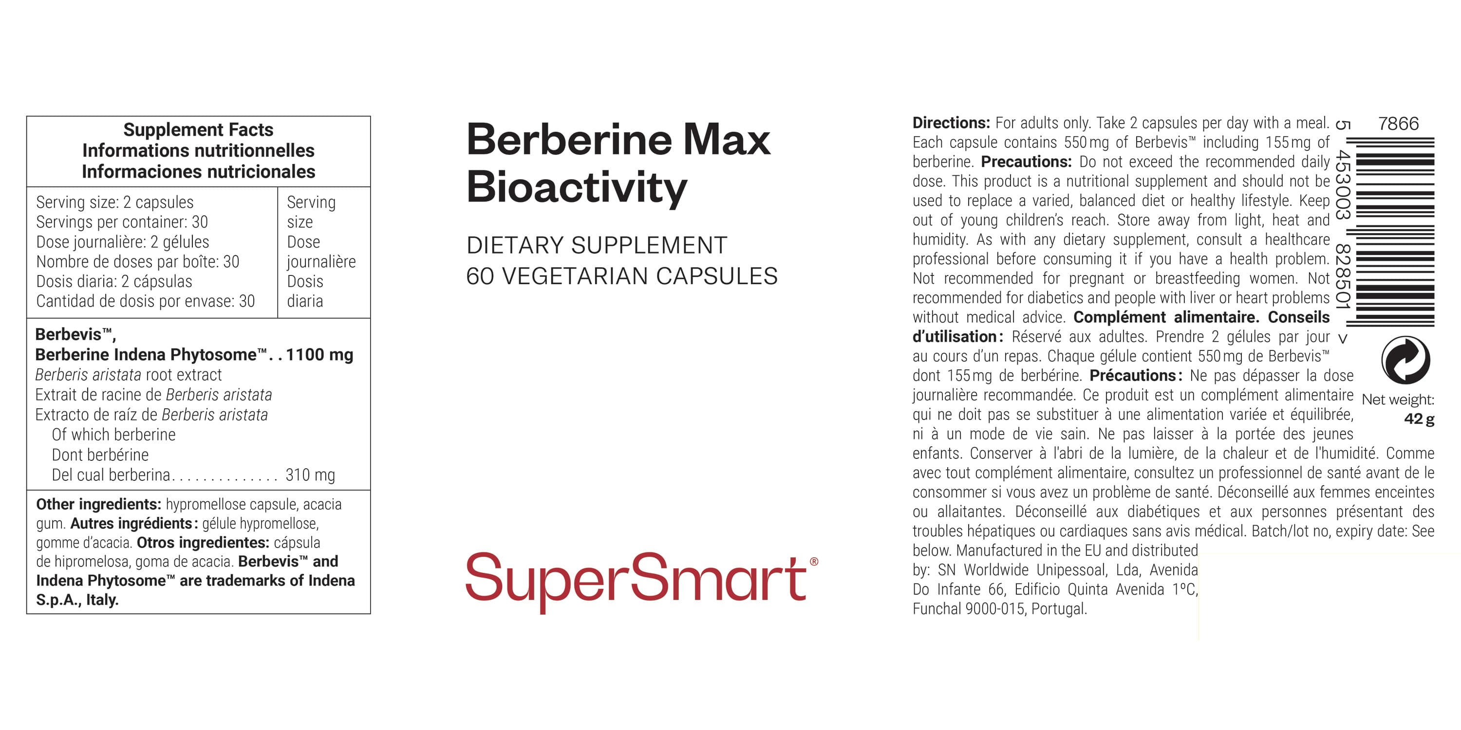 Berberin-Nahrungsergänzungsmittel aus Berberis aristata