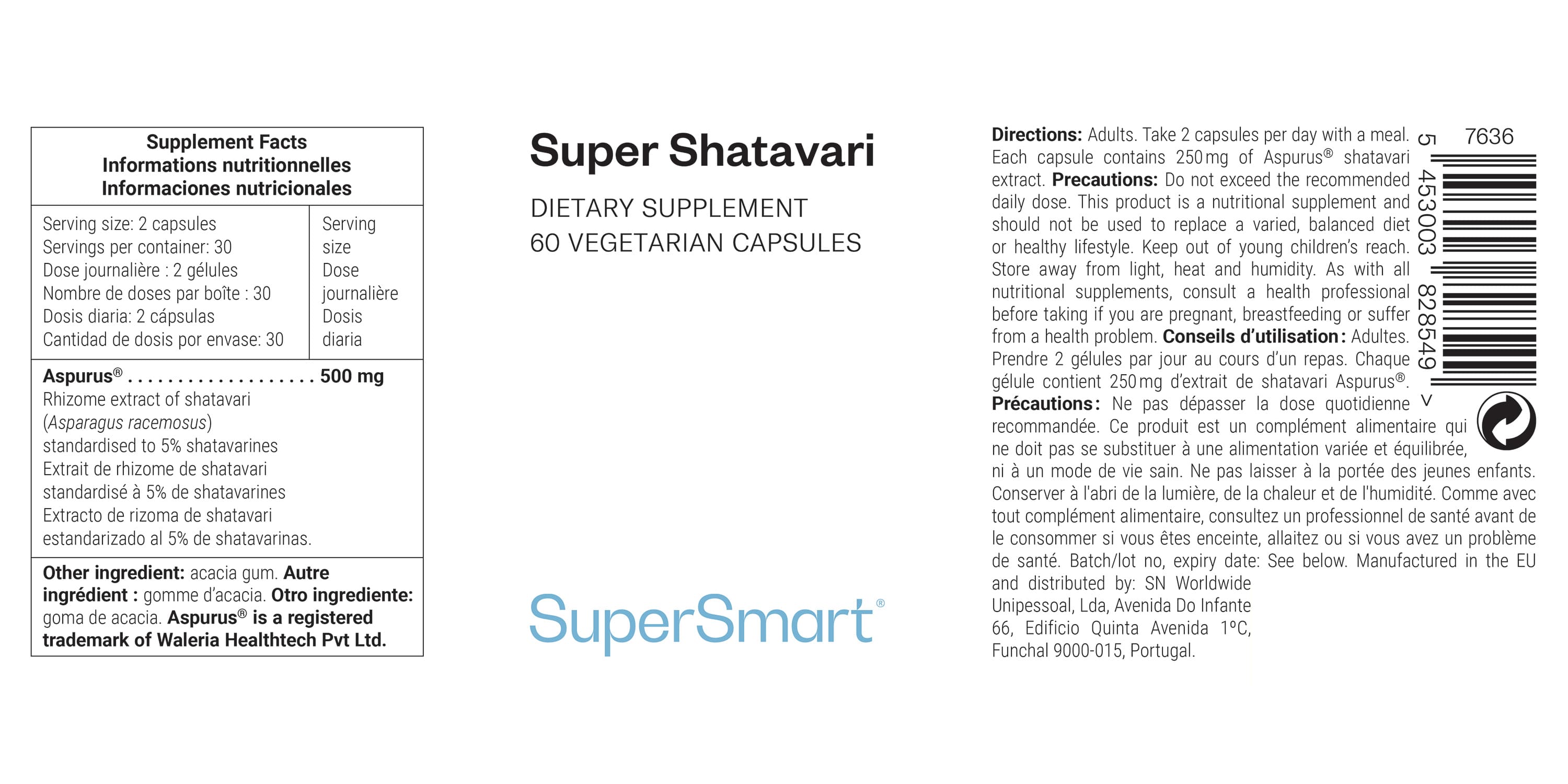 Extracto de raíz de shatavari rico en beneficios