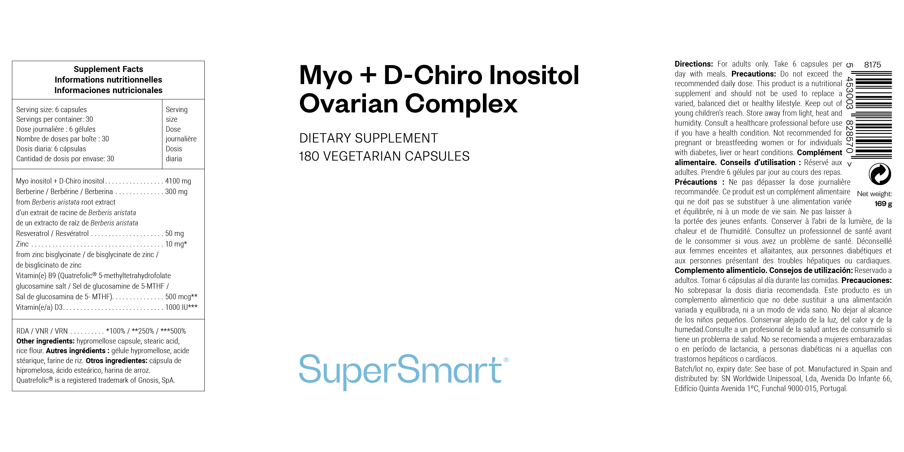 Integratore alimentare di Myo-inositolo per la PCOS