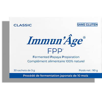 Immun'Âge® dietary supplement, fermented papaya preparation