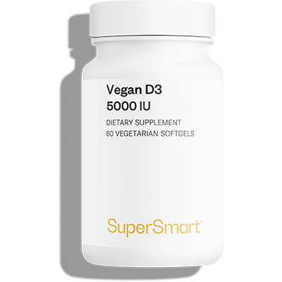 Suplemento alimentar de vitamina D vegana