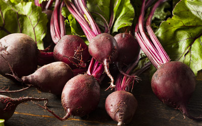 Fresh red beets