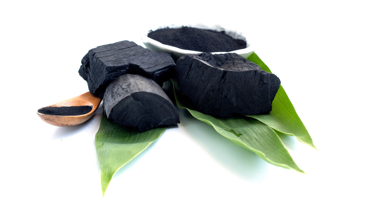 Activated charcoal for combatting gas